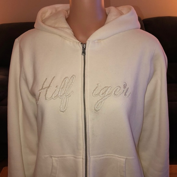 tommy hilfiger hoodie cream